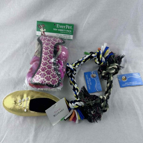 Dog Toy Bundle Lot | EverPet Variety Pack, Paws & Claws Rope Toys & Mizarhi - Picture 1 of 4